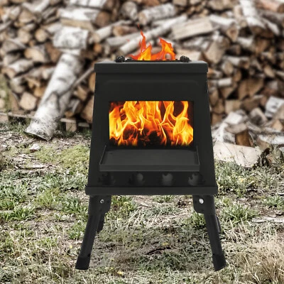 Campingkocher Holzofen Zeltofen Zelt Rostfreier Stahl Outdoor Camping Ofen DHL - Bild 1 von 4