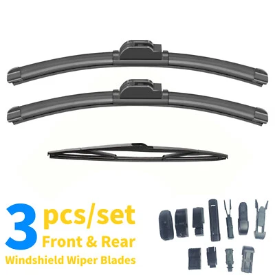 Front & Rear Windshield Wiper Blades Set Fit For Volvo XC90 2003-2016 - Image 1 of 4