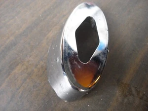 1963 only OEM Pontiac Full size Dash Tachometer Tach Adapter CHROME IS PITTED - Picture 1 of 11