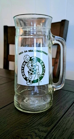 Boston Celtics Vintage 1983-84 NBA Champions Beer Mug  "GO BOSTON" Cover