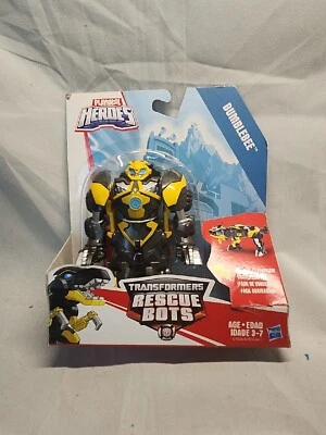 2016 Playskool Heroes Transformers Rescue Bots Bumblebee To Raptor Figure READ - Image 1 of 4