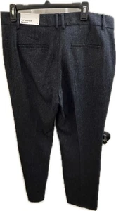 Ann Taylor Dress Pants Womens 12 High Rise Madison Slightly Flared Gray New $109 - Picture 1 of 12