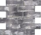Glasmosaik Mosaikfliese schwarz mit silber glänzend Wand Küche Bad Dusche M ...