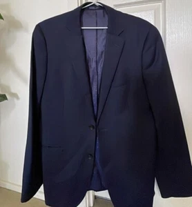 M J Bale Business/Formal Jacket : Pure Wool: Size 38 R : Navy Blue : Free Post - Picture 1 of 4