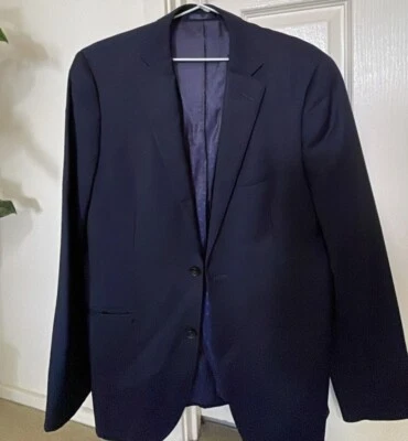 M J Bale Business/Formal Jacket : Pure Wool: Size 38 R : Navy Blue : Free Post - Image 1 of 4