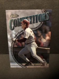 1997 Topps Finest Competitors Silver Embossed Uncommon Hal Morris Reds - Picture 1 of 4