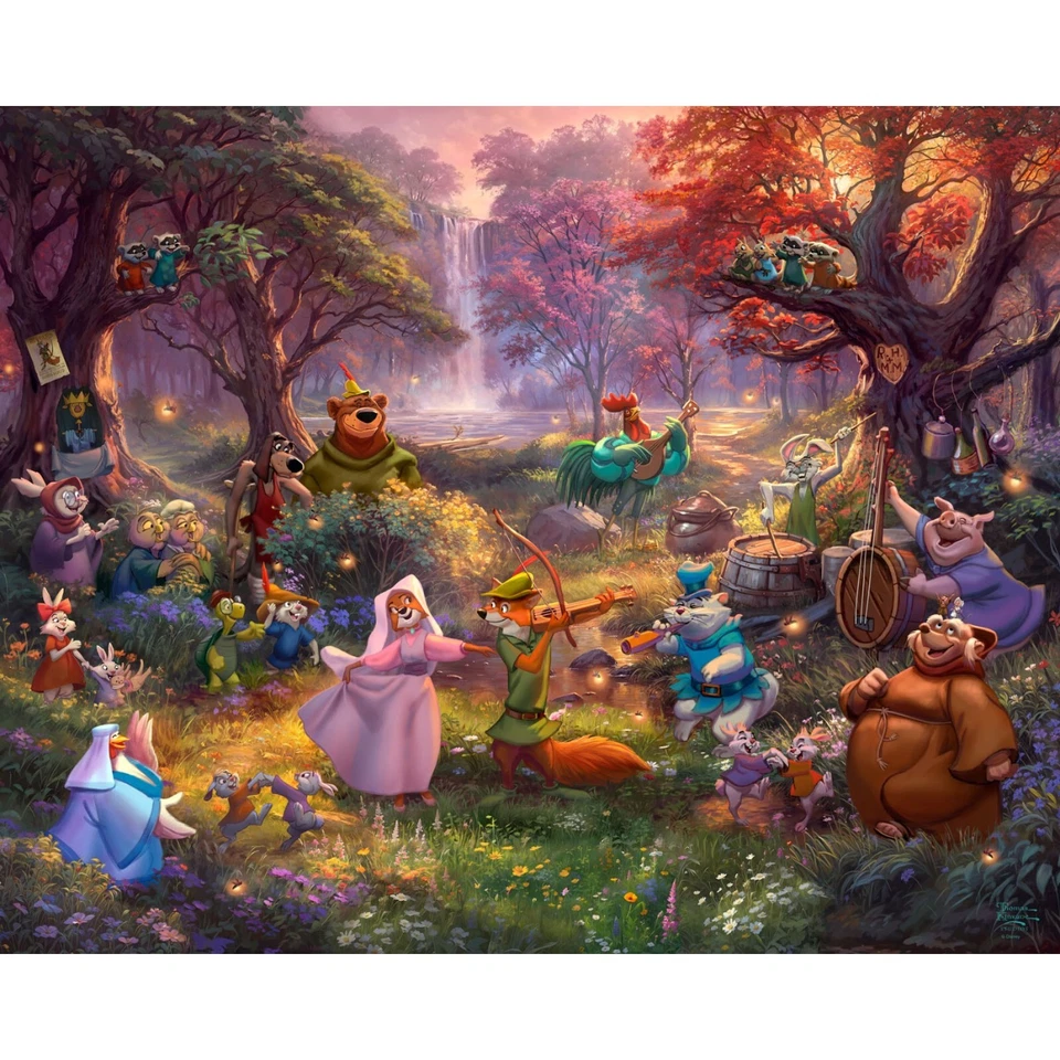 Robin Hood Disney Dreams Cotton Fabric Panel  BY David Textiles ~ 36 x 44 - Image 1 of 1
