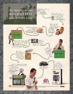 Anuncio impreso de tenis International Tour Sega Genesis de colección arte A 1994 - Imagen 1 de 1