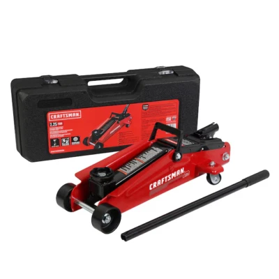 CRAFTSMAN Black 2.25-Ton Steel Hydraulic Trolley Jack Includes dust seal - Imagem 1 de 4