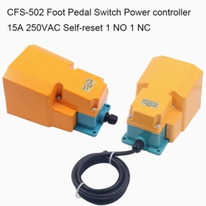 CFS-502 Foot Pedal Switch Power controller 15A 250VAC Self-reset 1 NO 1 NC - Picture 1 of 15