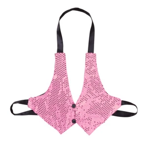 US Boys Girls Sequined Vest Jacket Hip-hop Jazz Dance Waistcoat Performance Tops - Picture 1 of 51