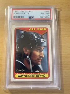 1990 O-Pee-Chee OPC Hockey #199 Wayne Gretzky Kings HOF PSA 8 MINT - Picture 1 of 3