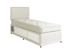 KIDS SLIDE STORAGE DIVAN BED SET 2FT6 OR 3FT | COLOUR OPTION | FAST DELIVERY - Picture 1 of 8