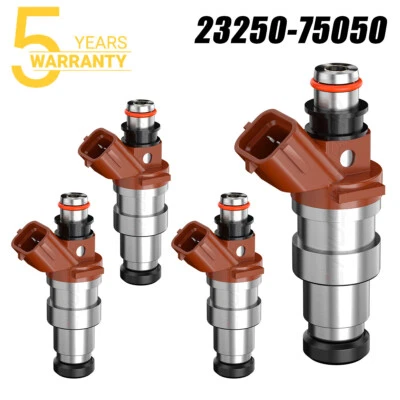 4X Fuel Injectors 23250-75050 for 1995 1996 1997 1998 1999 Toyota Tacoma 2.7L I4 - Изображение 1 из 4