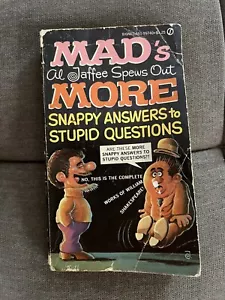 MAD's Al Jaffee Spews Out More Snappy Answers to Stupid Questions Feb 1972 1st - Picture 1 of 2