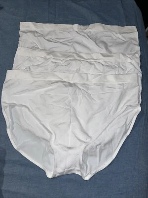 Paquete de 3 bragas negras fucsia para mujer sin costuras lisas talla grande blancas 2X Foto 1 de 2