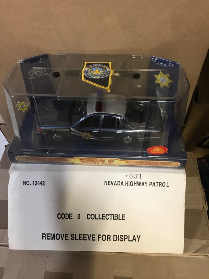 Code 3 Collectibles Nevada State Patrol Police Ford Crown Vic Police Car 1:24 - Image 1 of 1