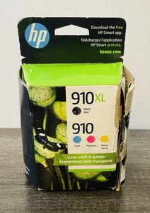 HP 910 XL Black & 910 Standard C/M/Y Ink Cartridges 4 Pack ( 12-2026) Open Box - Bild 1 von 8