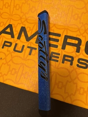 Scotty Cameron 定制商店涡轮蓝色 11 英寸大号超大桨推杆握把全新 — 第 1/4 张图片