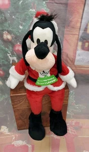 Disney Goofy Santa Tickle Here Talking Animated  Plush Laughing WORKS Read Descr - Picture 1 of 8