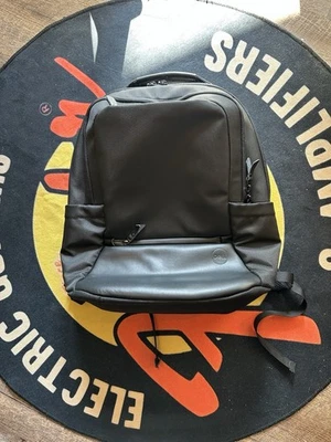 Dell Black Leather And Canvas Computer Laptop Bag  4-pocket With Laptop Sleeve - Image 1 of 4