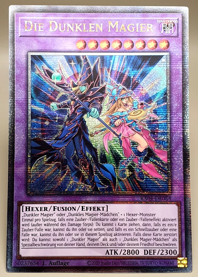 Die Dunklen Magier Quarter Century Rare Yugioh 1. Auflage RA04-054 Magier Deck - Bild 1 von 1