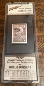 Rollie Fingers signiert 1992 UD Baseballkarte Leckerli Proautogramm Serie Echtheitszertifikat HOF - Bild 1 von 6