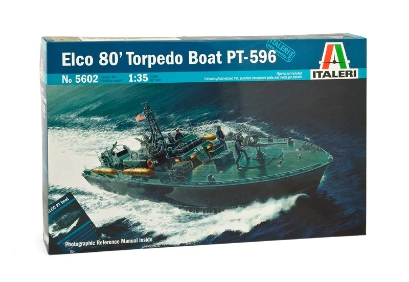✅ITALERI 5602 - Scala 1:35 ELCO 80' PT - 596 TORPEDO BOAT - Immagine 1 di 4