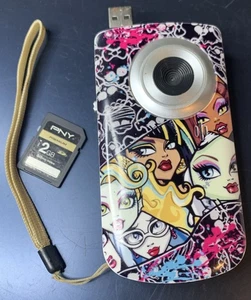 Grabadora de cámara digital portátil Monster High TM Mattel 2013 solo piezas tarjeta SD - Imagen 1 de 8