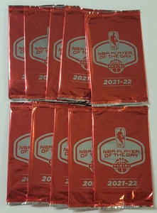 Lote de 10 paquetes de jugador del día Panini NBA POTD 2021-22 sellados - Imagen 1 de 1