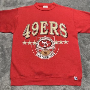 Sudadera Vintage Logo 7 San Francisco 49ers Talla Mediana Peso Pesado - Imagen 1 de 16