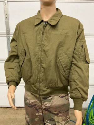 USGI Tanker Jacket CVC Cold Weather High Temp Resistant OD Green Size XL Regular - Image 1 of 4
