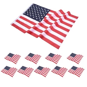 4x6 Ft US Flag Sewn Stripes Polyester Oxford Fabric Fade Resistance Yard 10 Pack - Bild 1 von 11