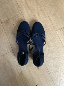 Black Suede Dance Shoes - Picture 1 of 3