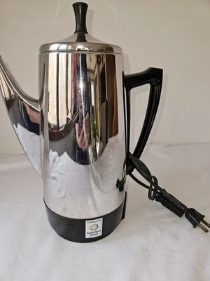 Presto Stainless Steel 12 cup electric coffee percolator, works well - Image 1 of 4