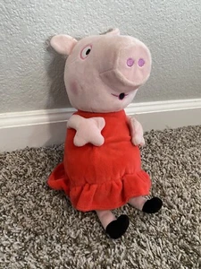 Peppa Pig Hug n' Oink Plüschtier 10 Zoll Stofftier Spielzeug kichert spricht schnupft funktioniert - Bild 1 von 4