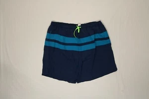 Mens Basic Editions Blue Swim Shorts Trunks Medium M EUC - Picture 1 of 6