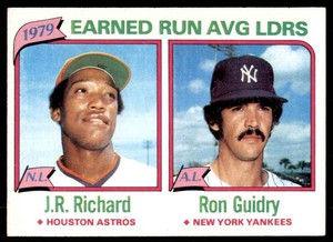 1980 Topps JR Richard Ron Guidry #207
