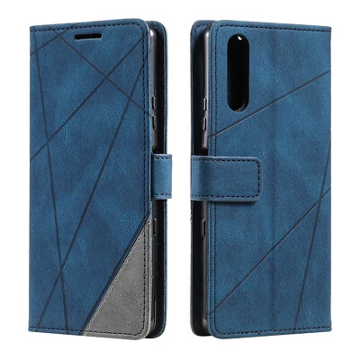 For Sony Xperia 1 5 10 II III Shcokproof Leather Flip Wallet Stand Case Cover - Image 1 of 4