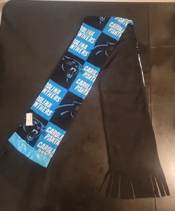 Fleece Carolina Panthers Schal Fransen, ultra weich hochwertig!  7"x 72" - Bild 1 von 3