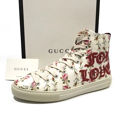 ZAPATILLAS ALTAS GUCCI 'BLIND FOR LOVE' ESTAMPADO FLORAL -MUJER US 7 -NUEVAS Foto 1 de 4