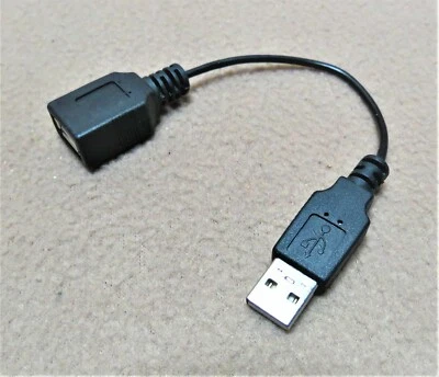 7 1/2" Male & Female ~ USB AWGX1P/28AWGX2C/E204204/CM Cord: SHIPS FREE & INSURED - Image 1 of 4