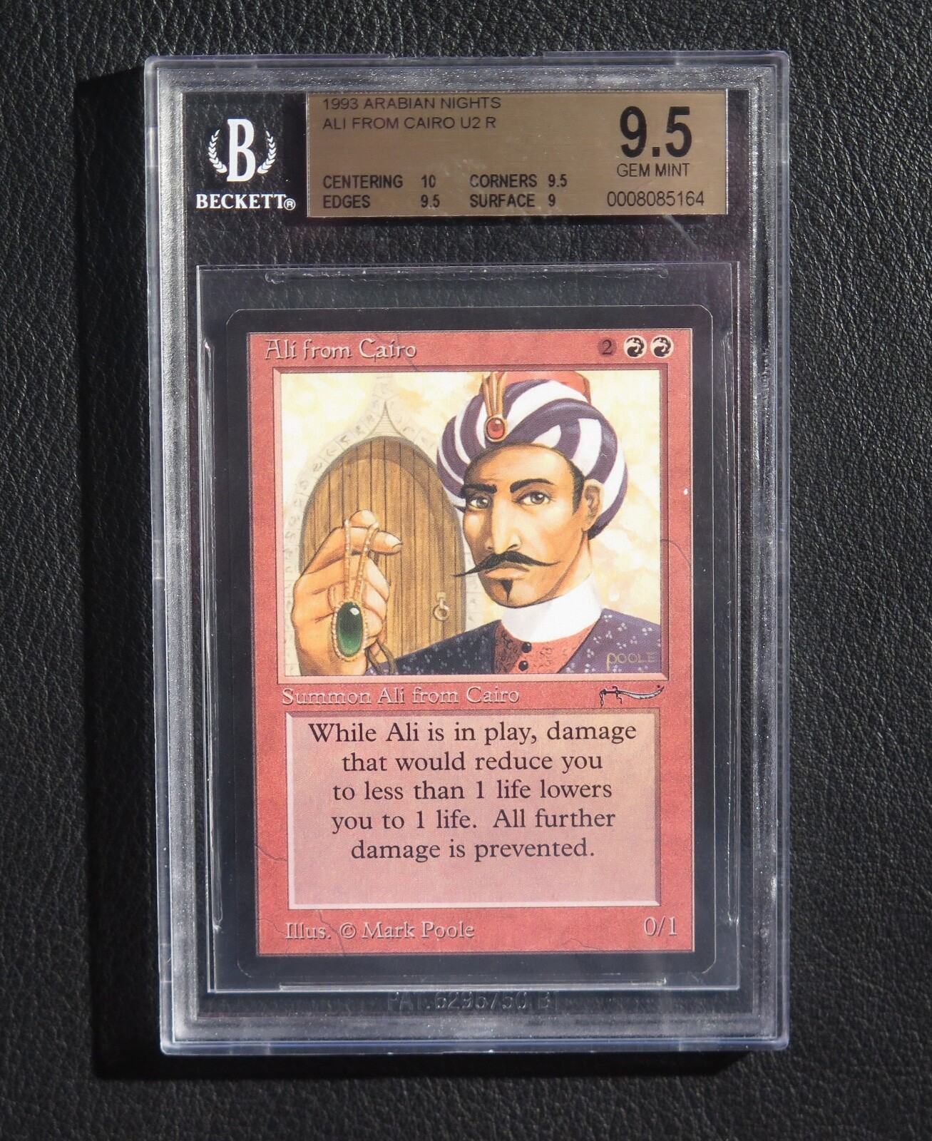 MTG Ali From Cairo | Arabian Nights | GRADED BGS 9.5 GEM MINT
