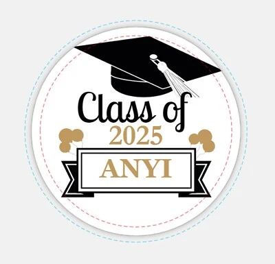 PEGATINA GRADUACIÓN GRADUACIÓN Clase Graduación 2025 Escuela Secundaria Personalizada Foto 1 de 2