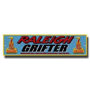 RALEIGH GRIFTER METAL DISPLAY SIGN 12" X 3". - Picture 1 of 1
