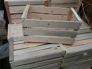 Set 4 cassette della frutta in legno nuove allestimento 50x30x27 peso 2 kg - Foto 1 di 1