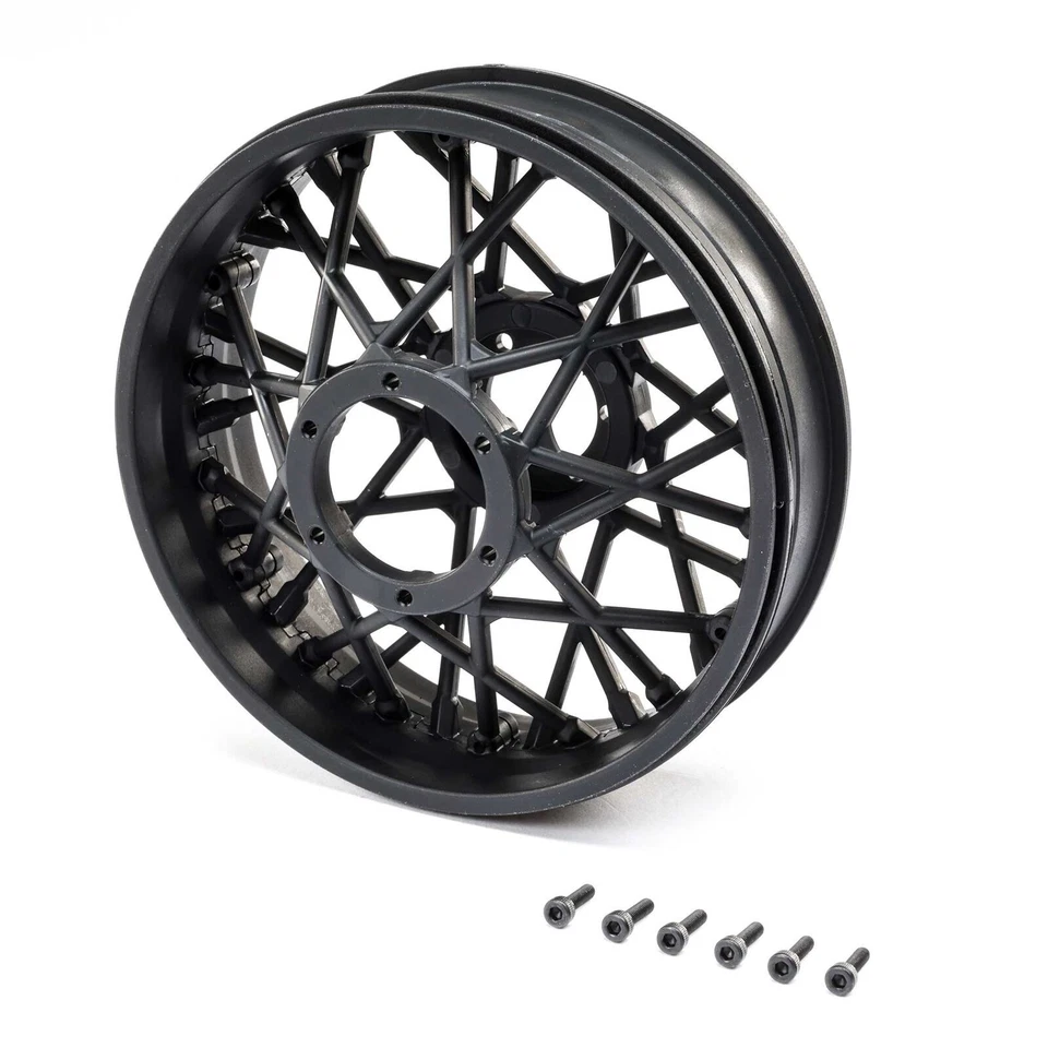 LOSI LOS46001 Promoto-MX Dirtbike Rear Wheel Set (Black) HH
