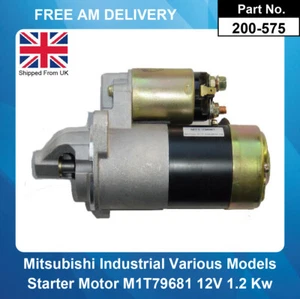 Starter Motor For Mitsubishi Industrial M1T79681 M001T79681 M1T79781. - Picture 1 of 5
