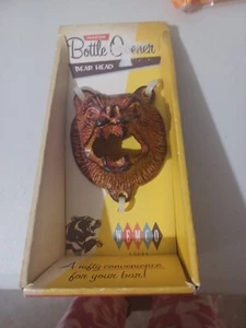 Cast Iron Bear Head Bottle Opener wall mount Wemco Brand New - Picture 1 of 4