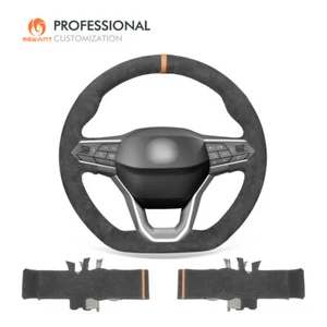 MEWANT Custom Alcantara Steering Wheel Cover Wrap for Seat Leon Ateca Tarraco - Imagen 1 de 10